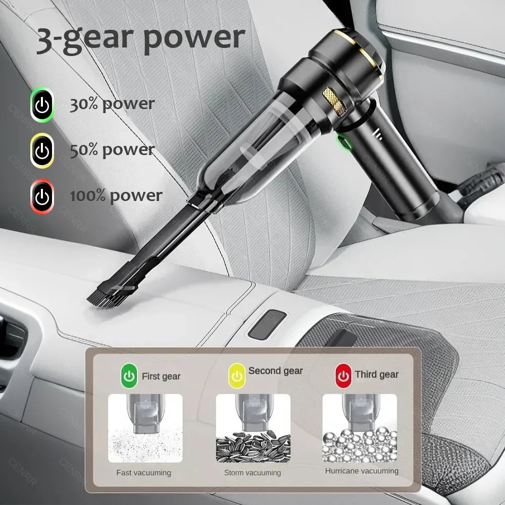 CENRR Wireless Car Vacuum Cleaner – Powerful Portable Handheld Cleaner