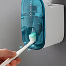 Automatic Toothpaste Dispenser with Toothbrush Holder