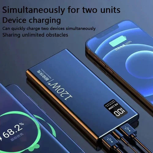 Portable Digital Display 50000mAh 120W Power Bank